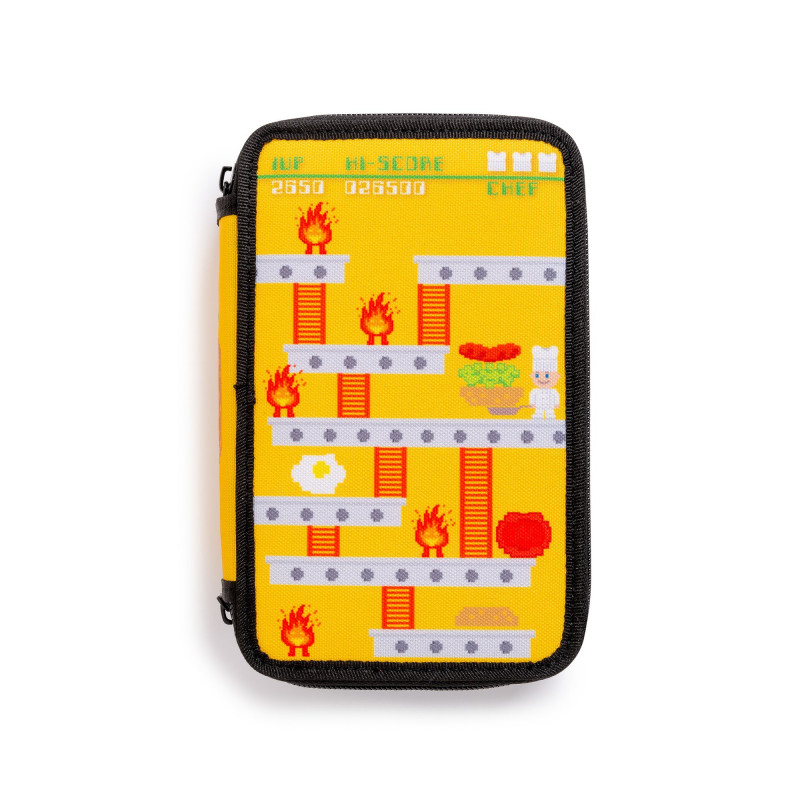 43030/YELLOW - CARIOCA - Astuccio 3 Zip con Materiale Scolastico PIXEL Giallo - Estuche - Pencil case - Trousse 43030/YELLOW - CARIOCA - Astuccio 3 Zip con Materiale Scolastico PIXEL Giallo - Estuche - Pencil case - Trousse