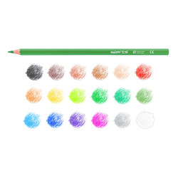 42827 - CARIOCA - Matite Colorate in Resina TITA 18 pz - Lápices - Pencils -  Crayons