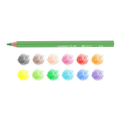 42789 - CARIOCA - Matite Colorate Maxi in Resina TITA 12 pz - Lápices - Erasable -  Crayons