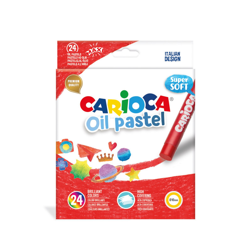 43278 - CARIOCA - Pastelli Olio 24 pz - Pasteles al Óleo -  Oil pastels - Pastels à L'Huile