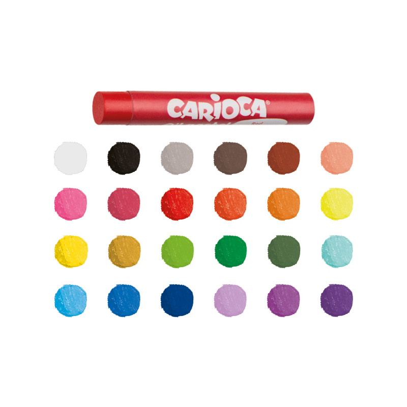 Primo Astuccio 25 Pastelli A Olio Colori Assortiti Per Disegno Artistico - 8