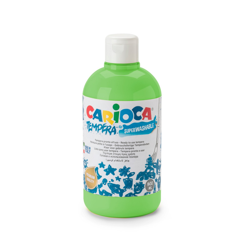 Tempera Pronta in bottiglia 500 ml Verde Chiaro - 1 pz Tempera Pronta in bottiglia 500 ml Verde Chiaro - 1 pz