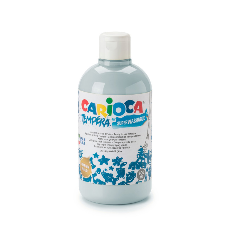 Tempera Pronta in bottiglia 500 ml Argento - 1 pz Tempera Pronta in bottiglia 500 ml Argento - 1 pz