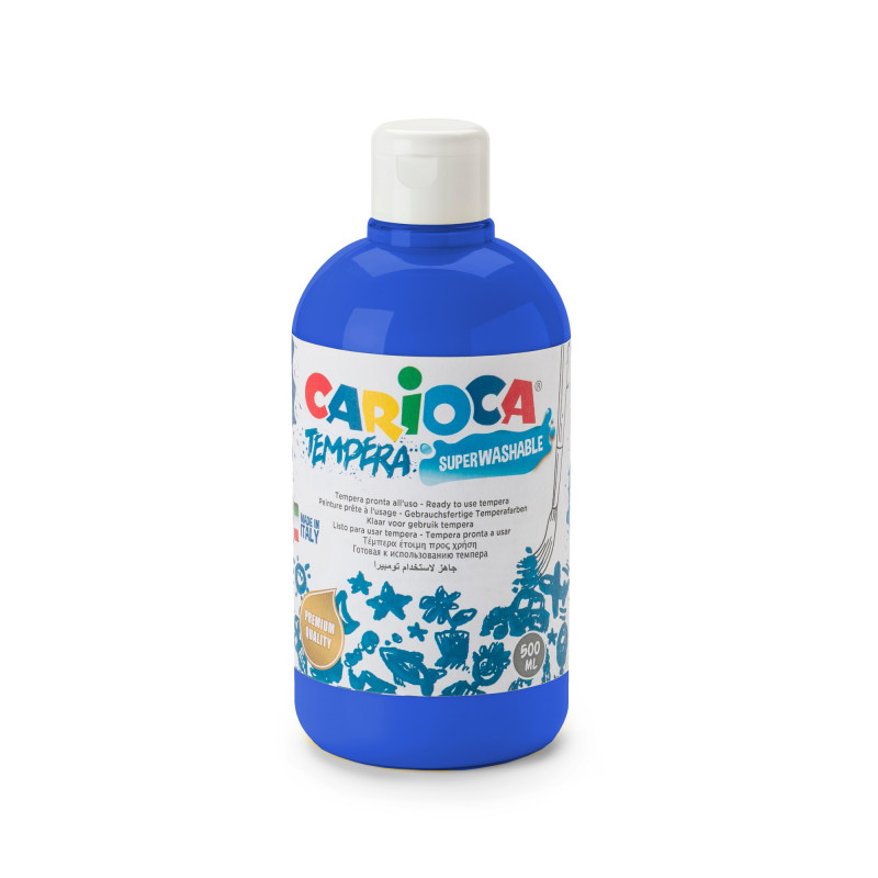 Tempera Pronta in bottiglia 500 ml Blu Scuro - 1 pz Tempera Pronta in bottiglia 500 ml Blu Scuro - 1 pz