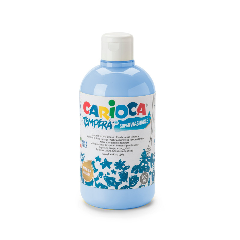 Tempera Pronta in bottiglia 500 ml Azzurro - 1 pz Tempera Pronta in bottiglia 500 ml Azzurro - 1 pz