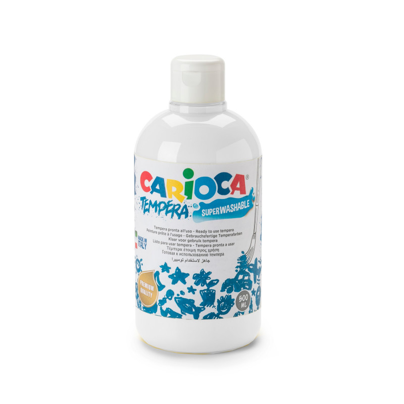 Tempera Pronta in bottiglia 500 ml Bianco - 1 pz Tempera Pronta in bottiglia 500 ml Bianco - 1 pz