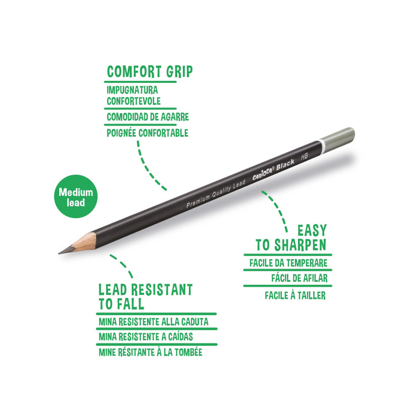 Crayons Graphite H 12 Pcs CRAYONS GRAPHITE CARIOCA