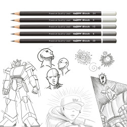42928 - CARIOCA - Matite Grafite BLACK 2H 12 pz - Lápices de Grafito - Graphite Pencils - Crayons Graphite