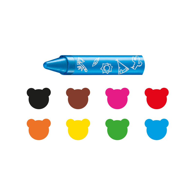 42892 - CARIOCA - Pastelloni Cera Extra Large WILD CRAYONS BABY 8 pz - Ceras - Crayons - Crayons 42892 - CARIOCA - Pastelloni Cera Extra Large WILD CRAYONS BABY 8 pz - Ceras - Crayons - Crayons