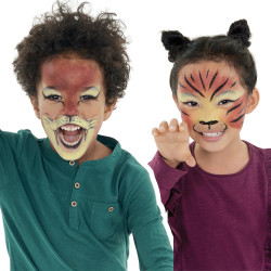 43048 - CARIOCA - Colori per la pelle MASK UP ANIMALS 3 pz - Colores para la piel - Face paint - Peintures pour le visage