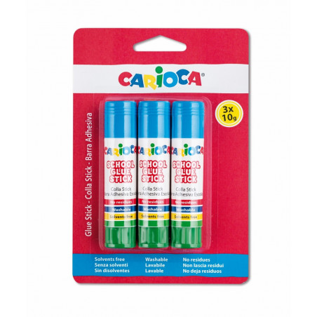 Glue Stick 10 g - 3 Pcs GLUE CARIOCA