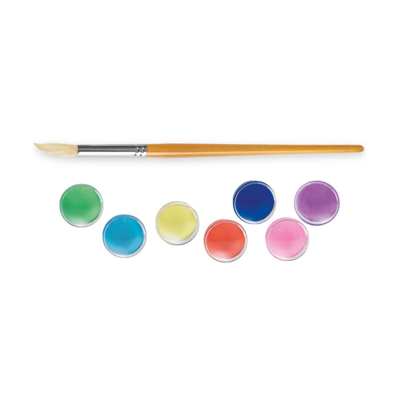 Gwxevce 12 Colori Set di pentole per acquarello di Base con Pennello Set di acquerelli di 12 Colori 