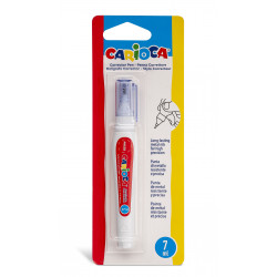 42072 - CARIOCA -Correttore a Penna 7ml - Bolígrafo Corrector -Corrector pen - Crayon correcteur