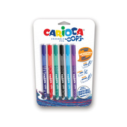 43037 - CARIOCA - Penna Cancellabile con tappo OOPS colori assortiti  - Bolígrafo Borrable - Erasable Pen - Stylo Effaçable