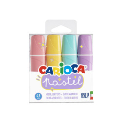 43167 - CARIOCA - Evidenziatori Pastel - Subrayadores Pastel - Highlighters Pastel - Surligneurs Pastel