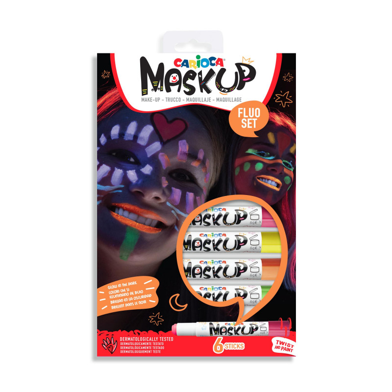 43156 - CARIOCA - Truccabimbi Mask Up Neon - Maquillaje Mask Up Neon - Make Up Mask Up Neon - Maquillage Mask Up Neon