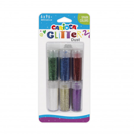 Brillantini Glitter Dust 9gr Spark - 6 Pz Home CARIOCA