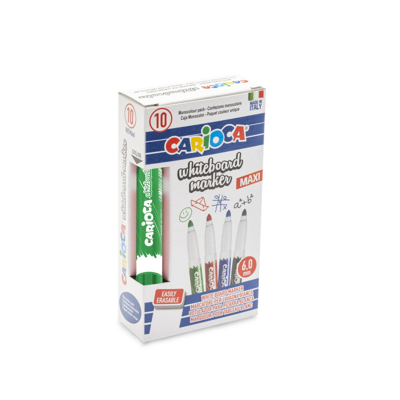 Marcatore Lavagna Bianca Punta Maxi Verde - 10 pz Marcatore Lavagna Bianca Punta Maxi Verde - 10 pz