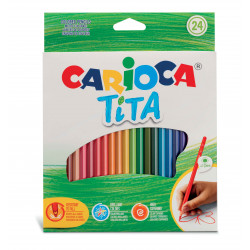 42794 - CARIOCA - Matite Colorate in Resina TITA 24 pz - Lápices - Pencils -  Crayons
