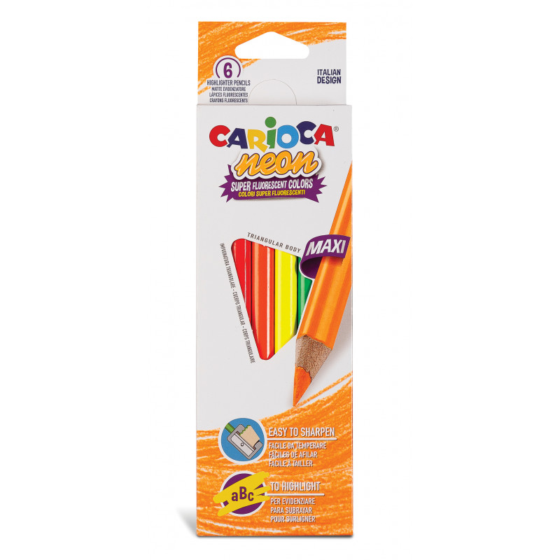 Crayon de Couleur Color Max Plastique Triangulaire 06 Crayons