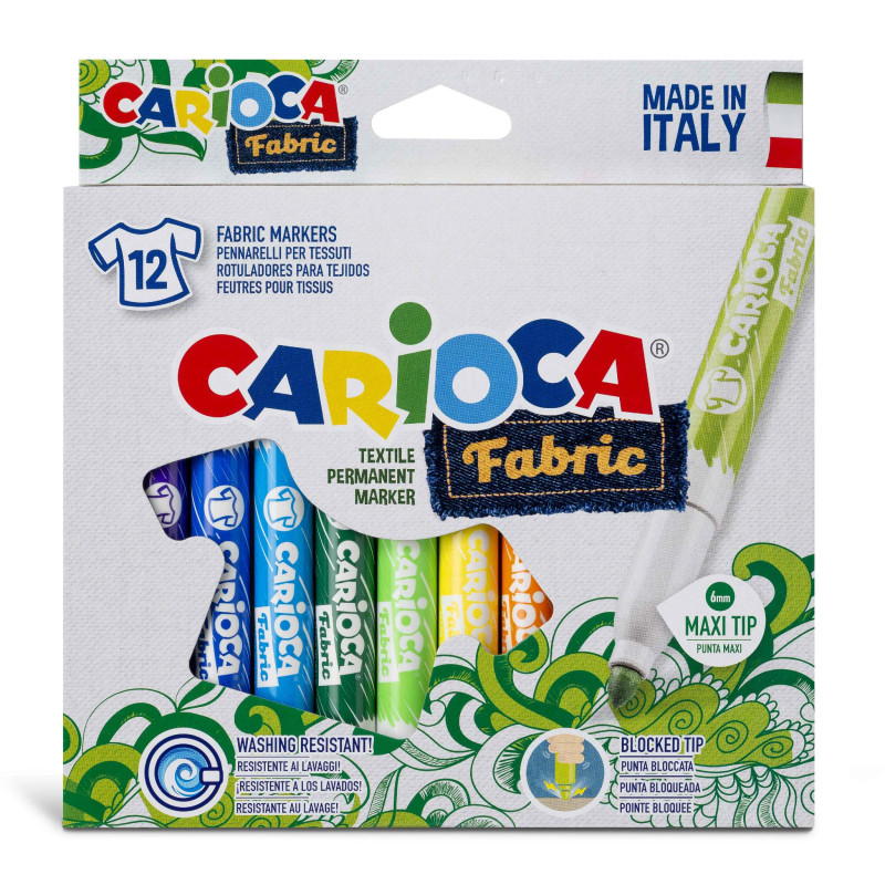 Temperello Fabric Carioca Tempera Stick per Tessuto 10 Colori NM - 42324