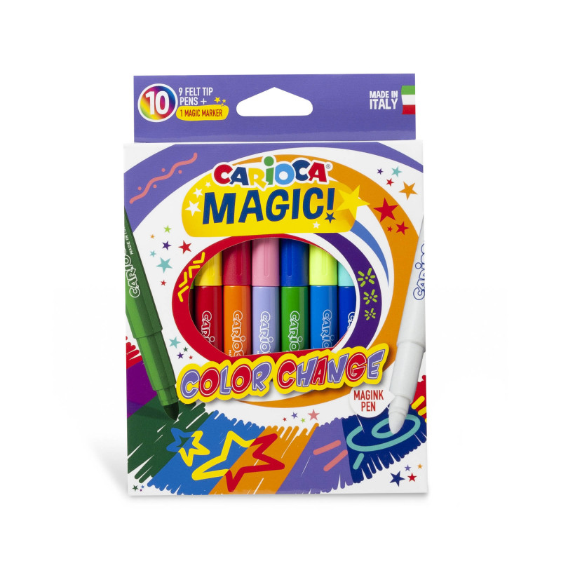 Rotuladores magicos color change 10 uni Carioca - Bazar Corona
