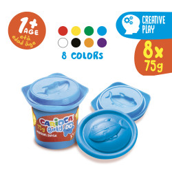 Pasta De Modelar Carioca Baby Dough Bote 75 G Set De 8 Colores Surtidos —  Firpack