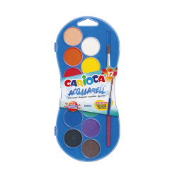 confezione di acquarelli da 12 colori