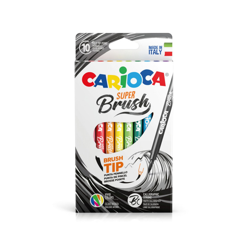 Carioca feutre tampon Superwashable 12 pièces (= 12 couleurs et 12