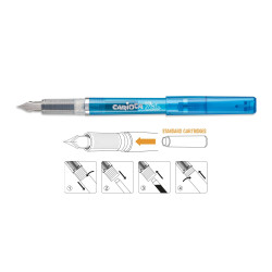 42303/02 - CARIOCA - Penna Stilografica STILO Blu con 2 Catucce - Pluma Estilográfica - Fountain Pen - Stylo Plume
