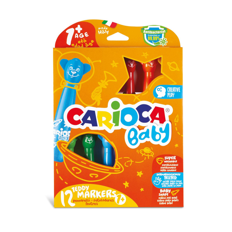 Ceras de colores carioca baby caja de 6