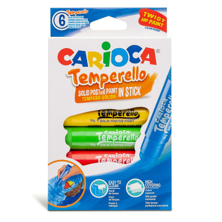 Tempera Solida Carioca 6 Colores Metálico – Acosa Honduras