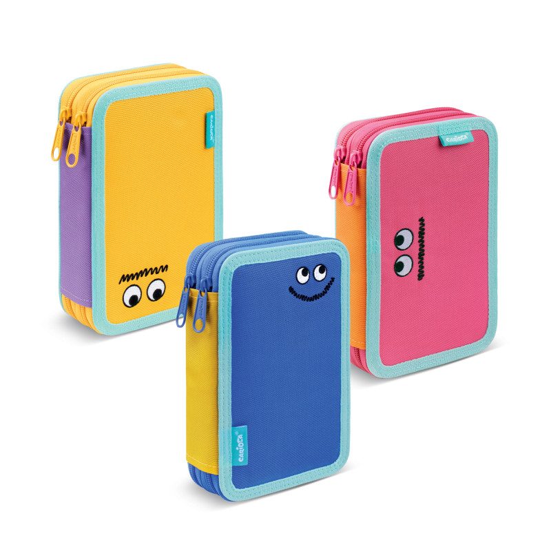 Estuche 2 Cremalleras Lookie