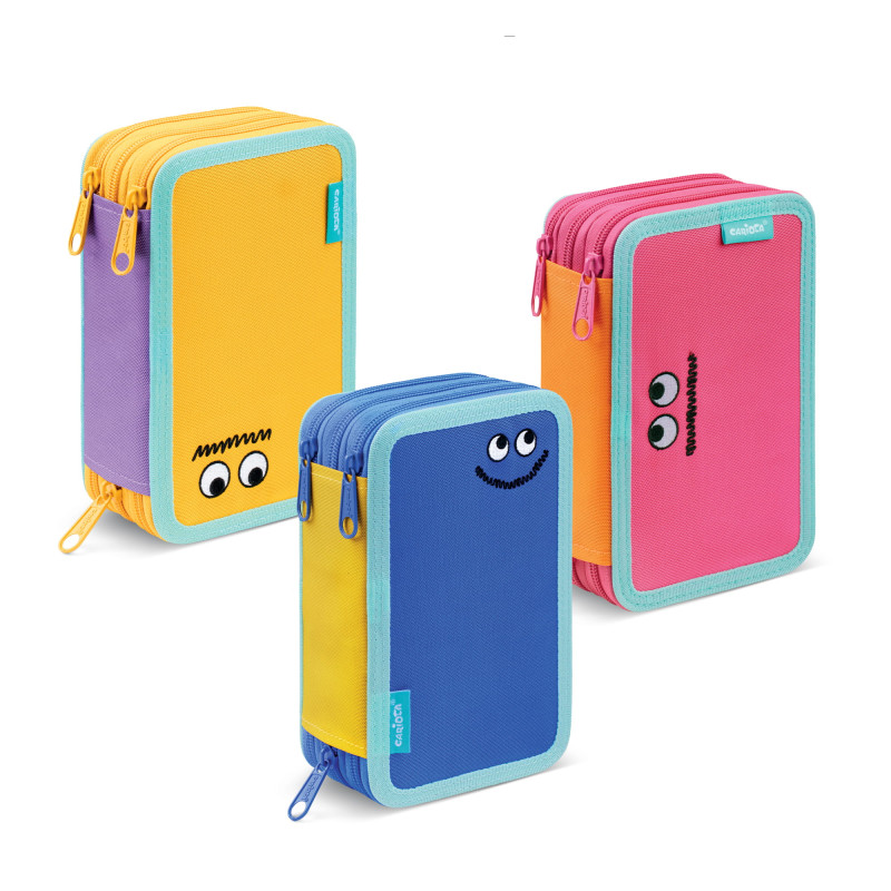 Estuche 3 Cremalleras Lookie